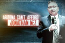 A screenshot of an Oct. 9, 2026 GOP attack ad targeting former Navajo Nation President Jonathan Nez — but actually pictures his former VP running mate, Myron Lizer.
