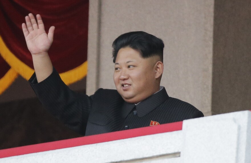 North Korean leader Kim Jong Un waves during a parade in Pyongyang in October. The country has carried out a series of provocative actions recently, though Kim's motives are not clear.