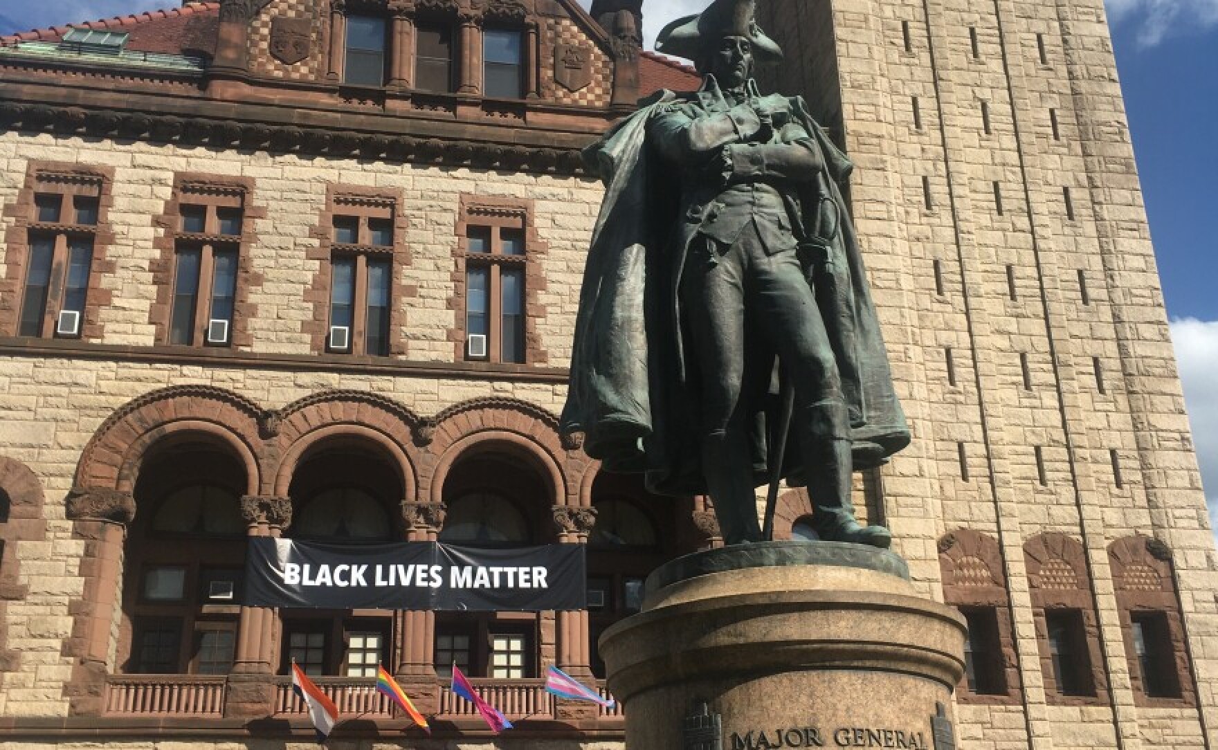 Three years later, Albany’s Schuyler statue comes down from City Hall perch WAMC