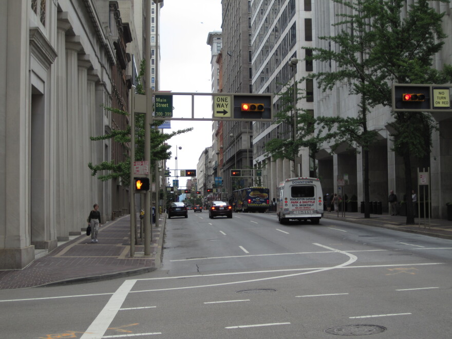 Vine Street in Downtown Cincinnati. 