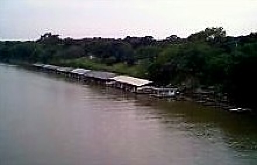 The Chouteau Bend area of Fort Gibson Lake.