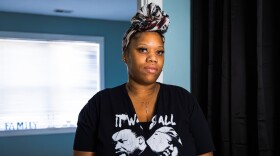 Meloni Jones, shown in her St. Louis apartment on Nov. 12, 2025, was one of 540 participants in the city’s guaranteed basic income pilot program.