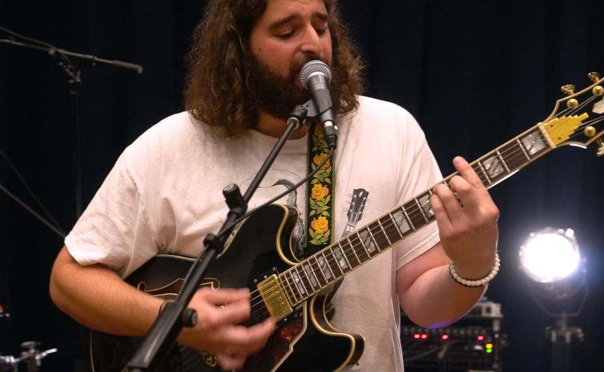 Lost Pyramids performing live in WNIJ's Studio A
