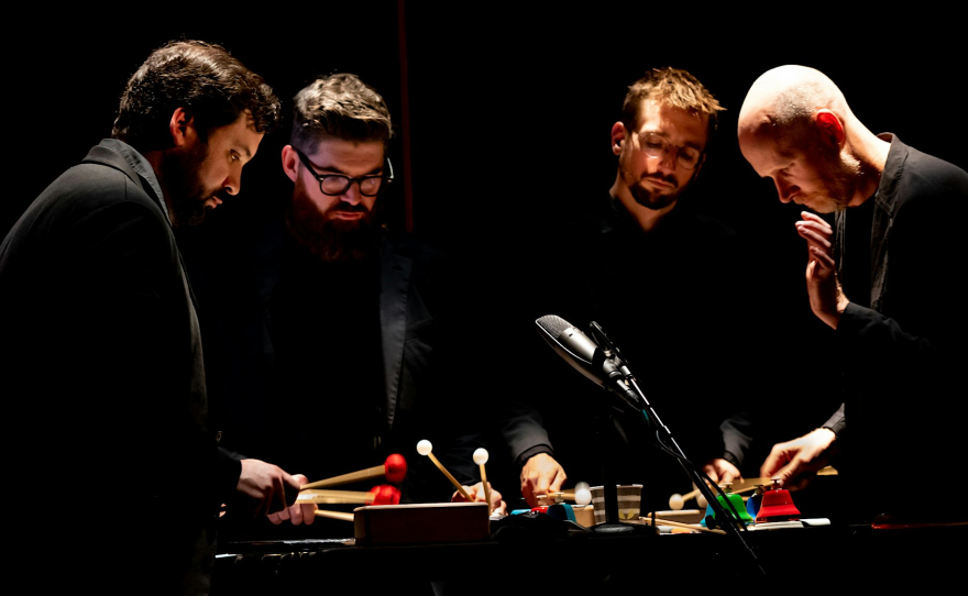 Sō Percussion, a leading percussion quartet and nonprofit organization that fosters, creates, and presents adventurous new work with a unique focus on collaboration.