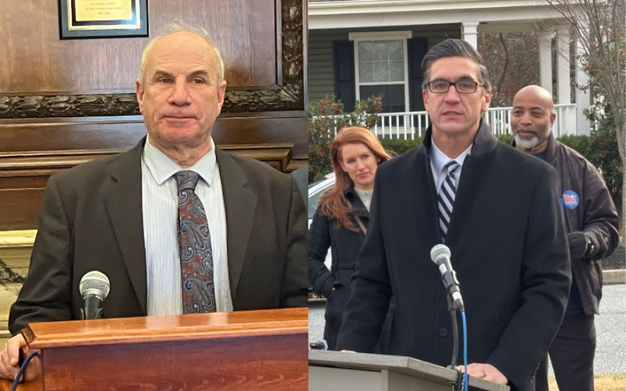 Baltimore County Executive candidates Izzy Patoka and Nick Stewart