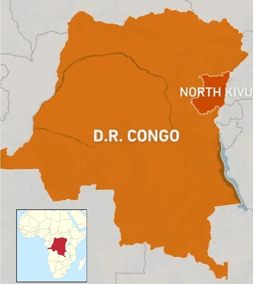 locator map shows Congo and North Kivu province