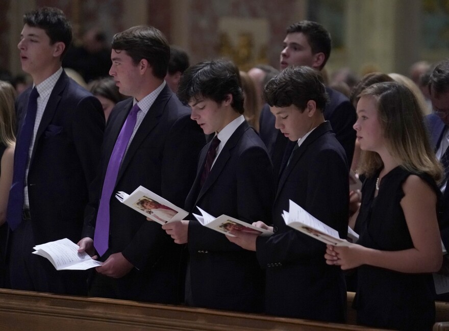 The family of ABC News and NPR journalist Cokie Roberts celebrate her life at the Cathedral of Saint Matthew the Apostle in Washington D.C.