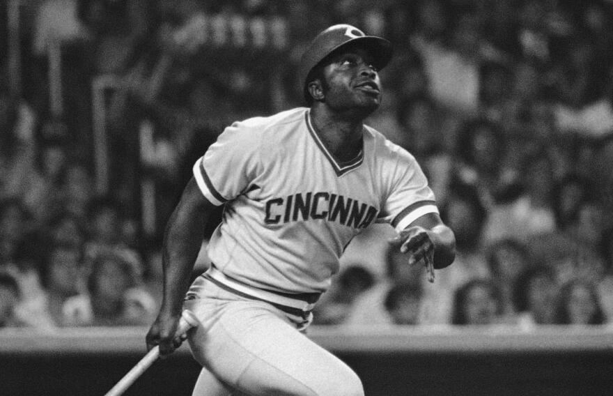 Joe Morgan watches the ball fly as he a hit home run in the first inning of the All Star Game at Yankee Stadium in New York, July 19, 1977. Morgan was the National League's first batter.