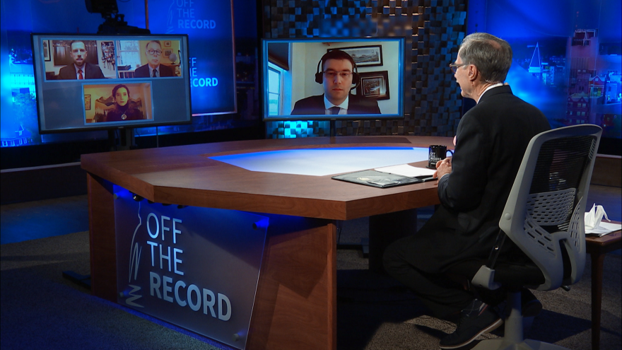 Brenden Boudreau appearing on Off the Record with Tim Skubick
