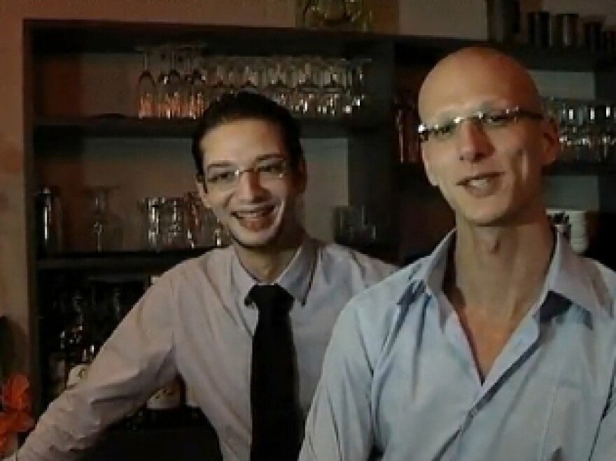 Sofiane, left, and Kamel Saidi, right, are French-Algerian brothers who own Les Enfants Terrible.