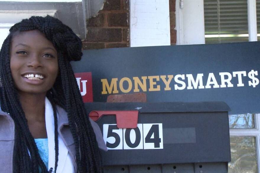 IU student Sarah Fortune received budgeting tips and information on scholarships. She hopes to graduate without debt.