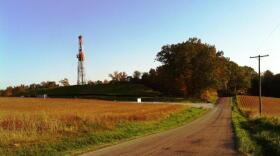 Drillling rig in northeast Ohio