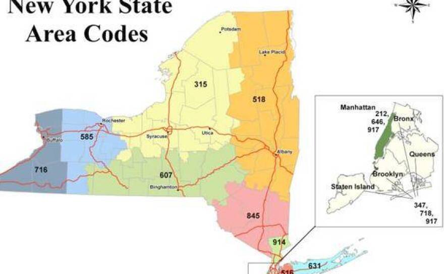 315 Area Code Map 315: Regulators Say It's Time To Add Another Area Code | Wrvo Public Media