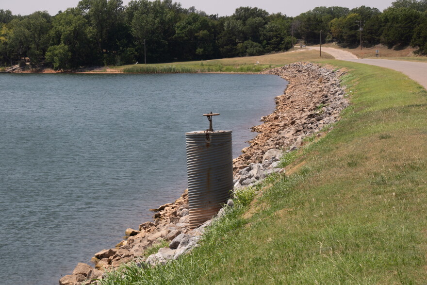 The dam at Cedar Lake.