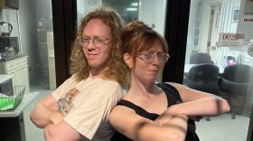 Dawson and Gretchen McKenzie of local band Bimbo (Left to Right)
