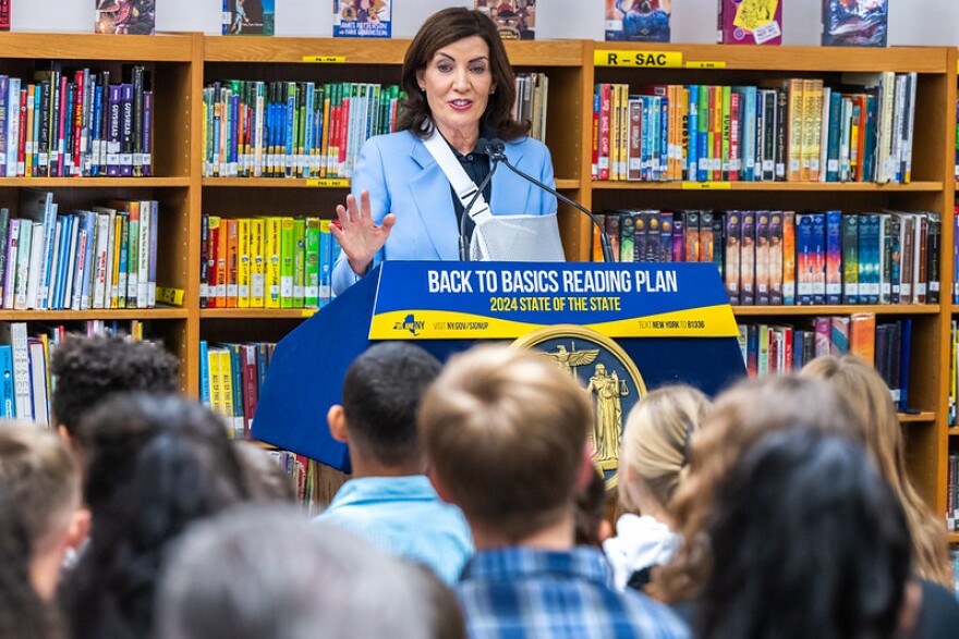  Gov. Kathy Hochul makes a public appearance on Jan. 3, 2024.