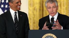 Former Sen. Chuck Hagel speaks after President Barack Obama nominated him for secretary of defense during an event at the White House on Jan. 7, 2013.