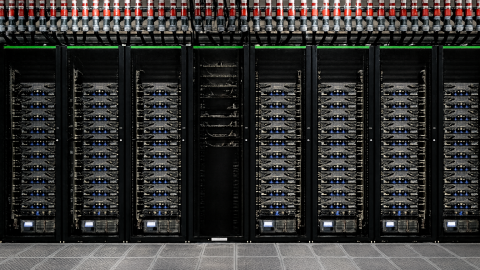 A Vultr-operated data center. The cloud infrastructure company Vultr will be outfitting the facility with an AI supercomputer.