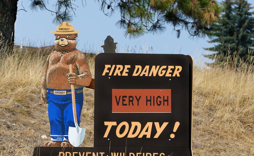The fire danger rating system rates from low to extremely high.