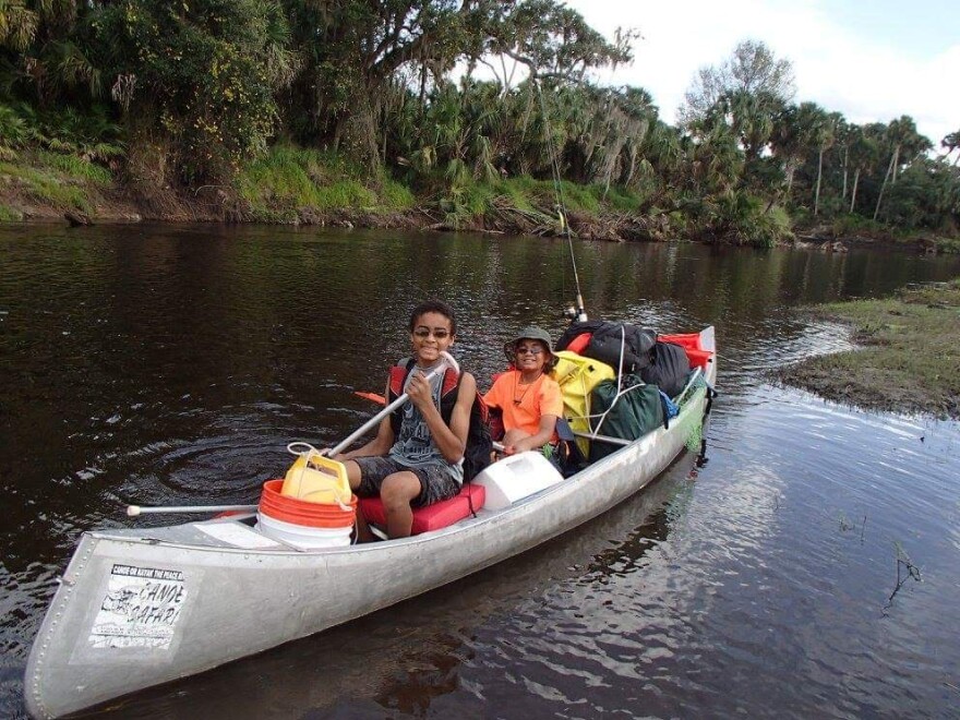 After moving to the Keys, Daniel and Pascal often camped with their father. In 2016, they took a paddle trip on the Peace River.