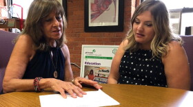 From left, Elaine Spaull, Center for Youth executive director, and Faith Davignon, the center's assistant director of counseling and runaway youth services.