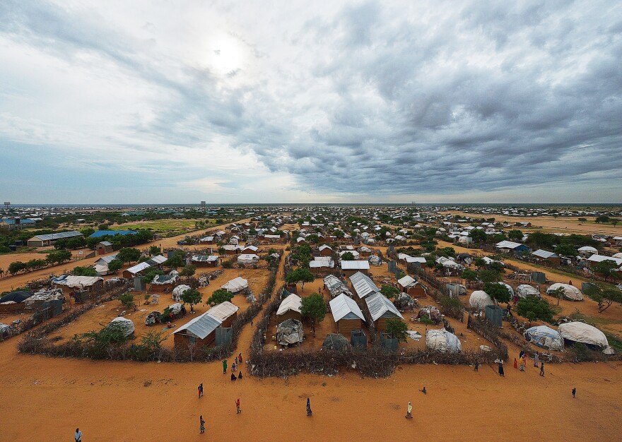 An overview of the part of the eastern sector of the sprawling Dadaab refugee camp in Kenya in April 2015.