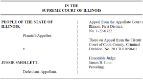 Actor Jussie Smollett’s appeal of his criminal conviction made its way to the Supreme Court for oral arguments this week