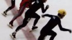 Start of the Men's 1000 Meter semi-final.