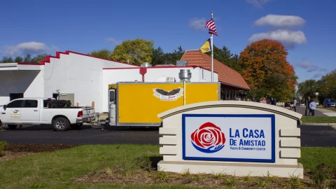 La Casa building and sign in South Bend