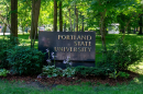 Portland State University Sign