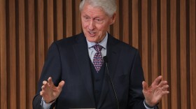 Former President Bill Clinton delivers the commencement address at the Golisano Institute for Business & Entrepreneurship’s graduation ceremony on Friday, Aug. 14, 2026.