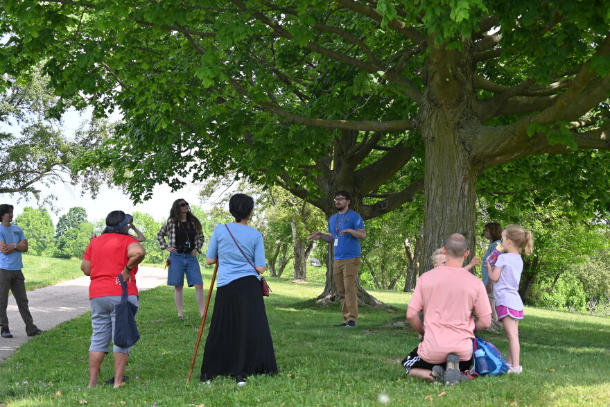 Residents gather for Ann Arbor's TREEducation program.