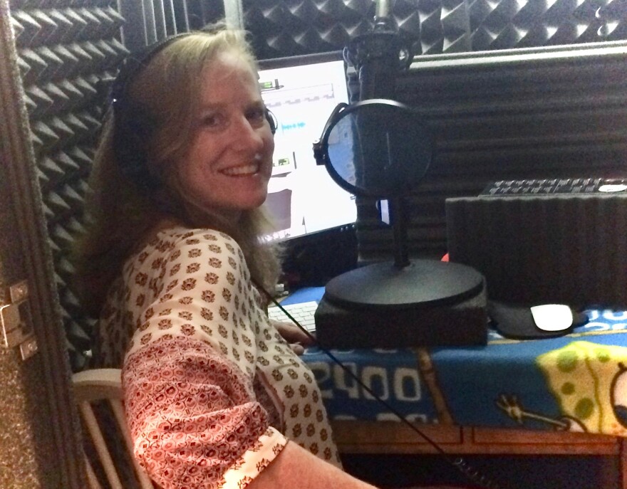 Yellow Springs actor Teri Clark Linden in her home studio