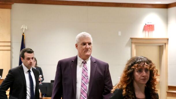 Concord Casino owner Andy Sanborn, who was in court Thursday on a pandemic theft charge, has cited illness for missing every other proceeding in his 17-month fight with the state over his revoked gaming license and alleged pandemic fraud.