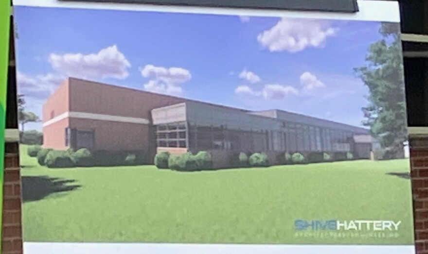 An architect's rendering of the expanded MercyOne Genesis Family Medical Center at Marquette Street and West Central Park in Davenport.
