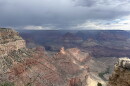 Storm clouds form over the South Rim of the Grand Canyon, Aug. 31, 2026. More than a dozen people are still unaccounted for Monday following devestating flooding over the weekend.
