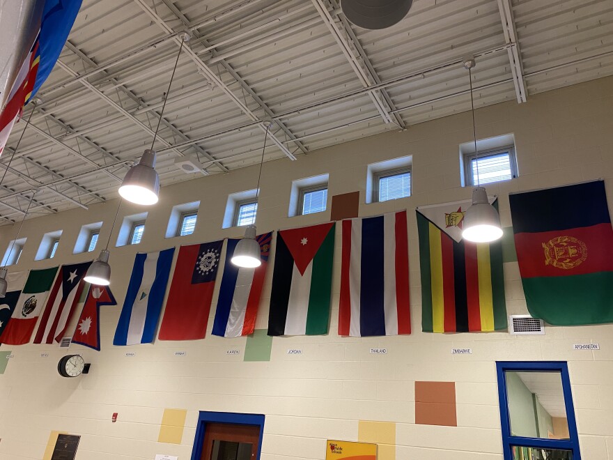 flags at school