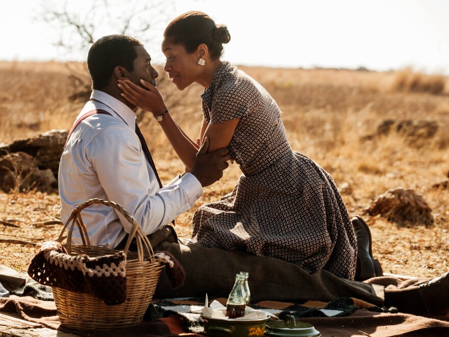 Naomie Harris plays the role of Mandela's second wife, Winnie Mandela, and the two of them spark some of the film's best and most complex moments.