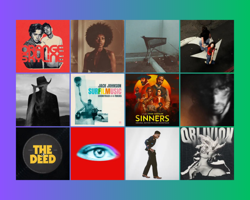 Fresh Tracks Friday album cover collage