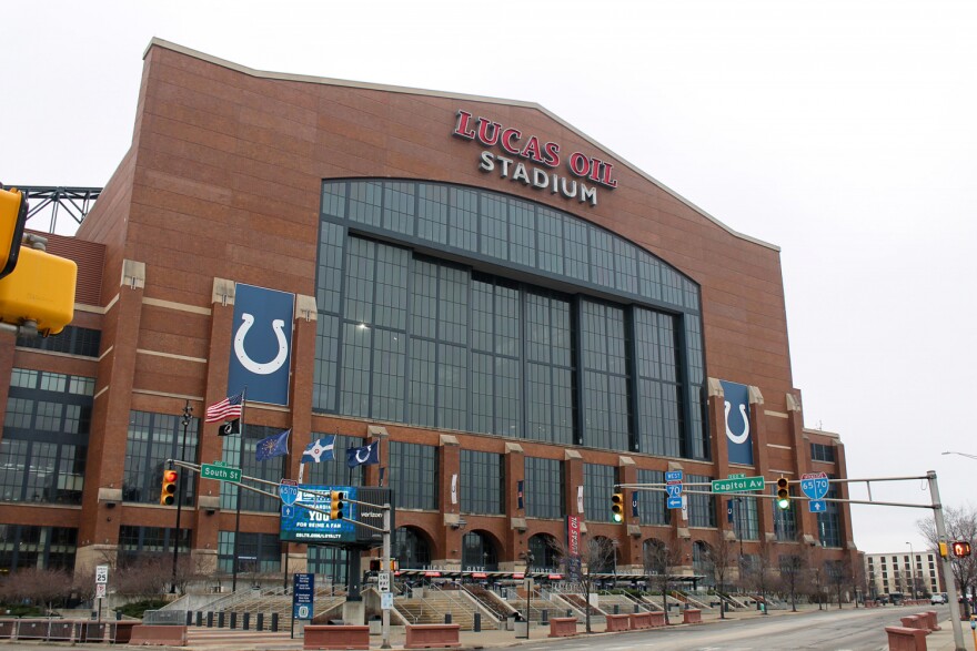Lucas Oil Stadium in downtown Indianapolis will be one of the six venues used for the 2021 Men's March Madness.