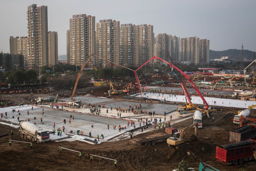 In addition to aboveground construction, underground work must be done to bring in water, an air supply and electricity.
