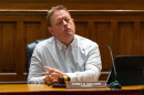 Winchester City Council President Corey Sullivan, a Republican, at a council meeting on October 13, 2026.