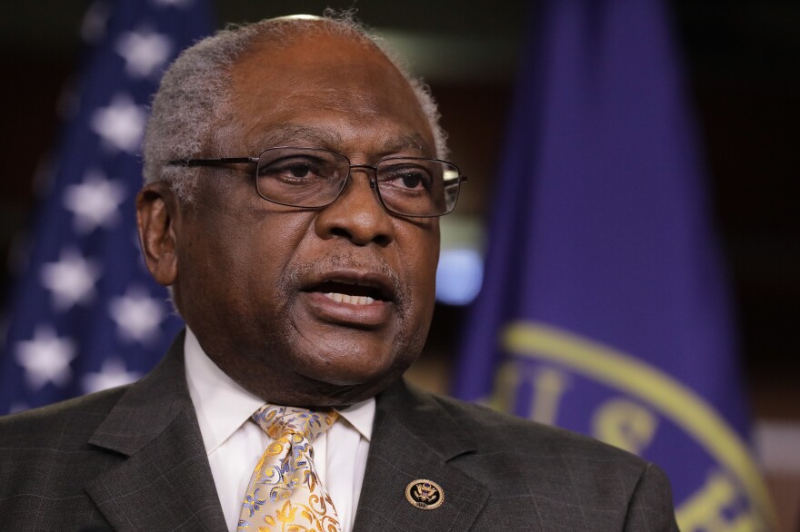 South Carolina Congressman James Clyburn, the House Majority Whip, says a white supremacist who targeted an African American congregation at the Emanuel AME Church in Charleston, S.C., in 2015 "undertook what he thought would ignite a race war."