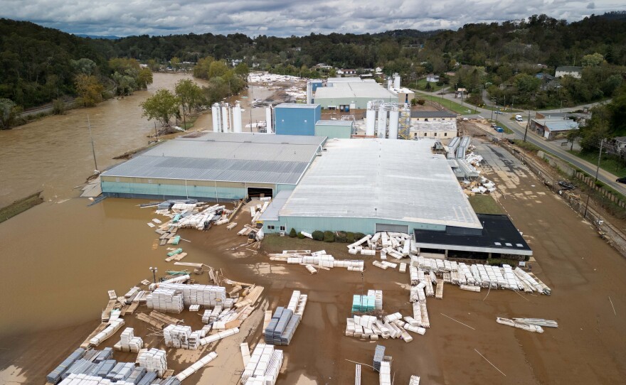 An aerial shot of Silverline Plastics.