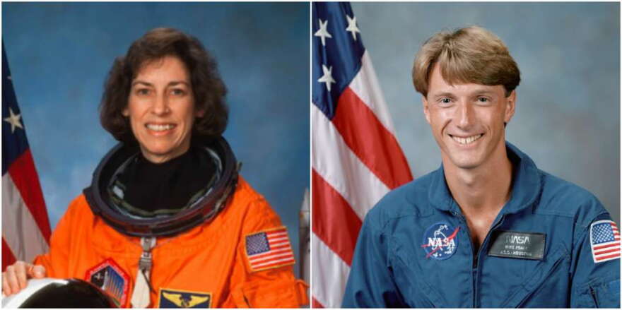 Ellen Ochoa and Michael Foale join U.S. Astronaut Hall of Fame. Photos: NASA