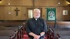 Pastor Bernie Lindley at St. Timothy's Episcopal Church in Brookings. With few resources for homeless people in Curry County Lindley's church congregation has helped homeless residents in need.