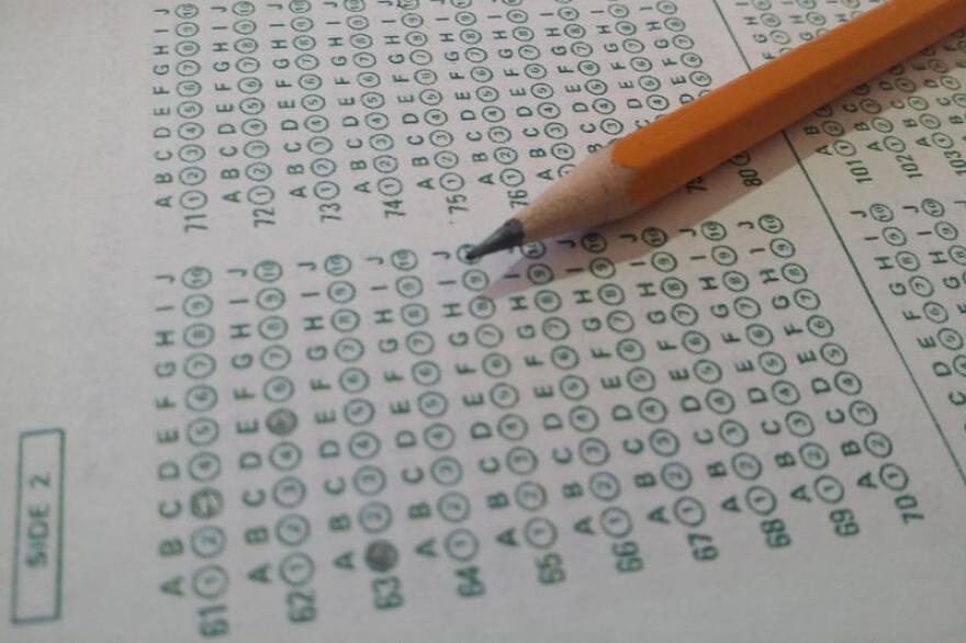 testing paper with pencil
