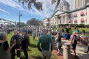 Around 2,000 people crowded the lawn at Florida’s Old Capitol on Saturday, Oct. 17, 2026 for a No Kings rally. Attendance was down from previous events. (Photo by Michael Moline/Florida Phoenix)