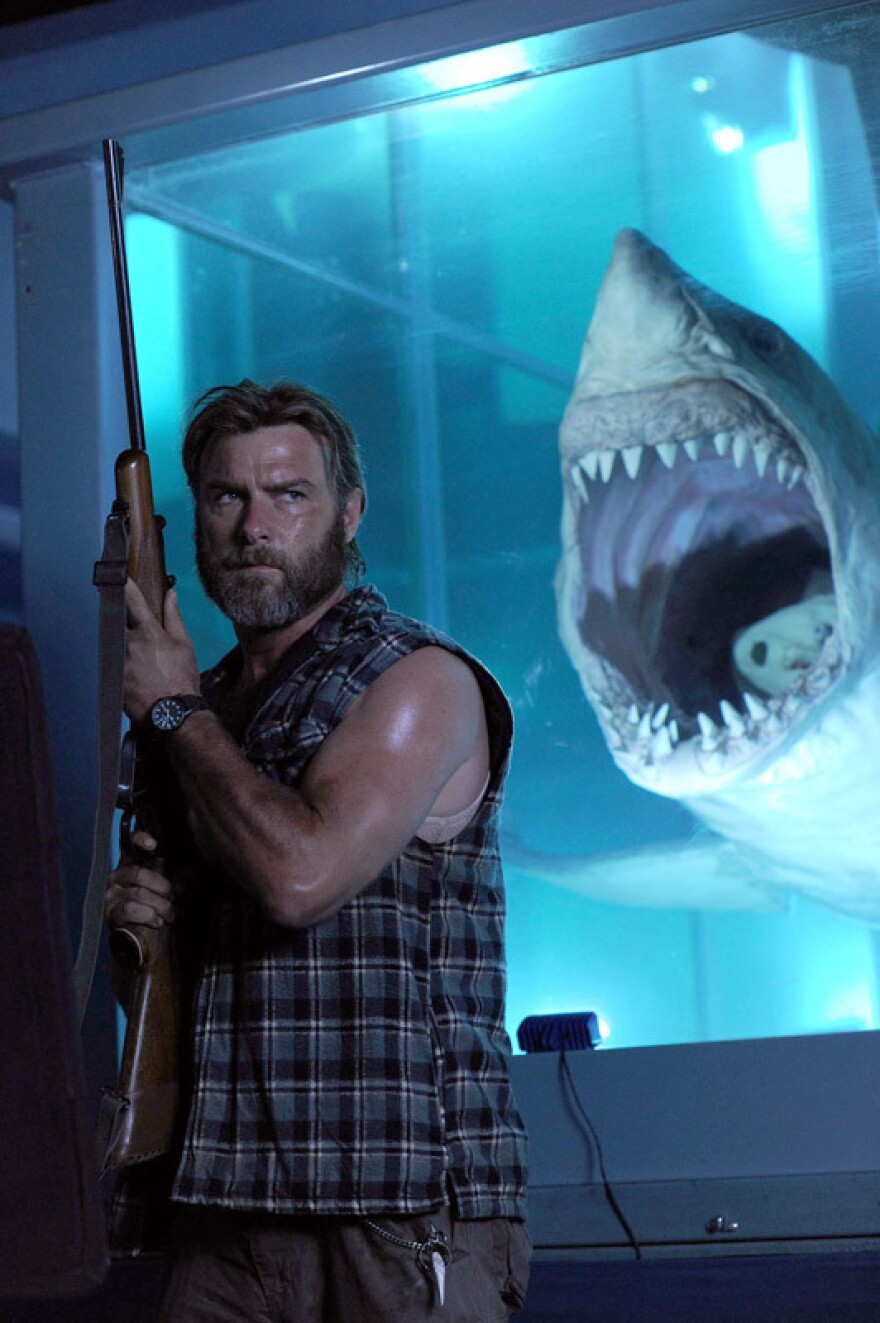 As the equally out-there shark hunter Trevor, Liev Schreiber comes across as wasted talent in the largely uneven <em>Mental.</em>