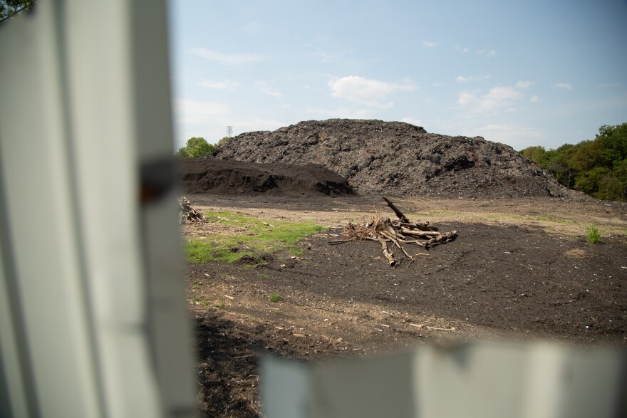 Shingle Mountain, a more than 70,000-ton toxic waste dump towers over the community of Floral Farms in southeast Dallas.